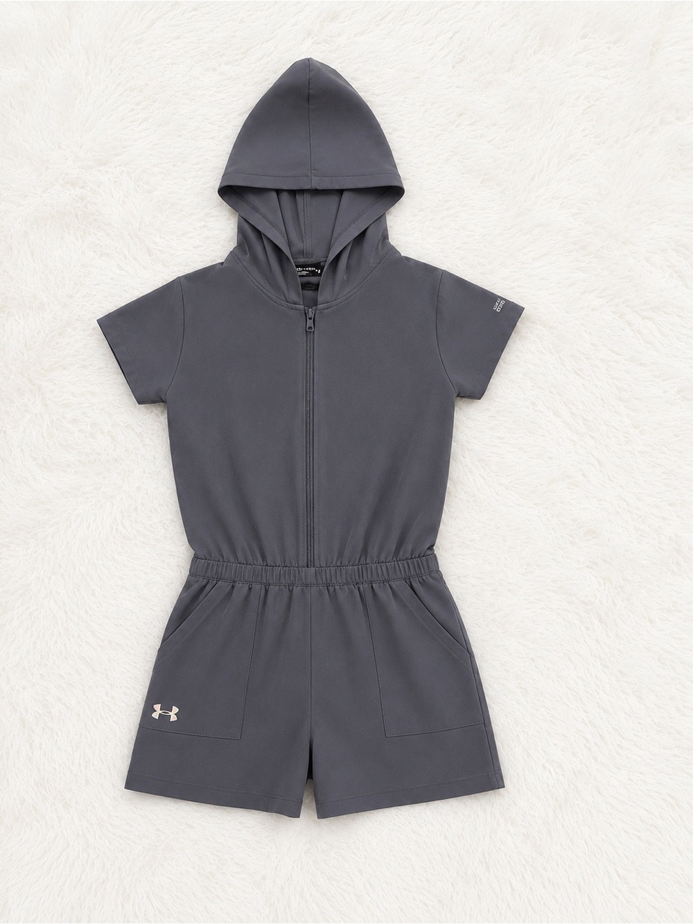 Under Armour Youth Large Hooded Romper One-Piece UPF 50 Lightweight NWOT